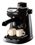 DeLonghi EC5 Steam-Driven 4-Cup Espresso and Coffee Maker, Black
